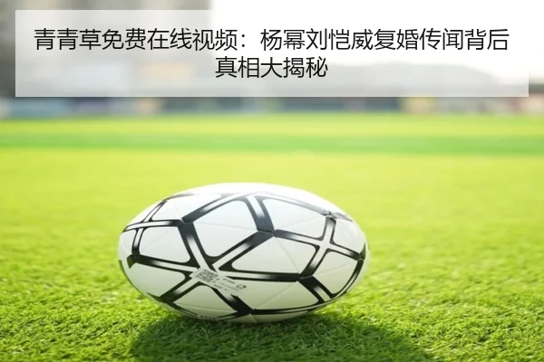 青青草免费在线视频：杨幂刘恺威复婚传闻背后真相大揭秘